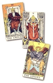 The Emperor, the Hierophant, the Lovers