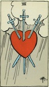 Tarot Three of Swords