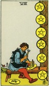 Tarot Eight of Pentacles