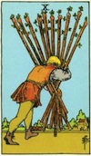 Tarot Ten of Wands