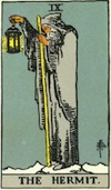 Tarot Hermit (Major Arcana)