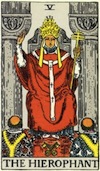 Tarot Hierophant (Major Arcana)