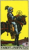 Tarot Knight of Pentacles